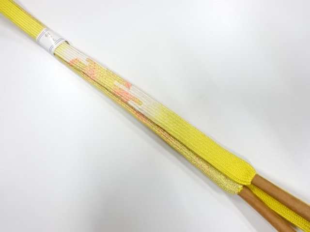 JAPANESE KIMONO / UNUSED KOREI HAND-TIED OBIJIME